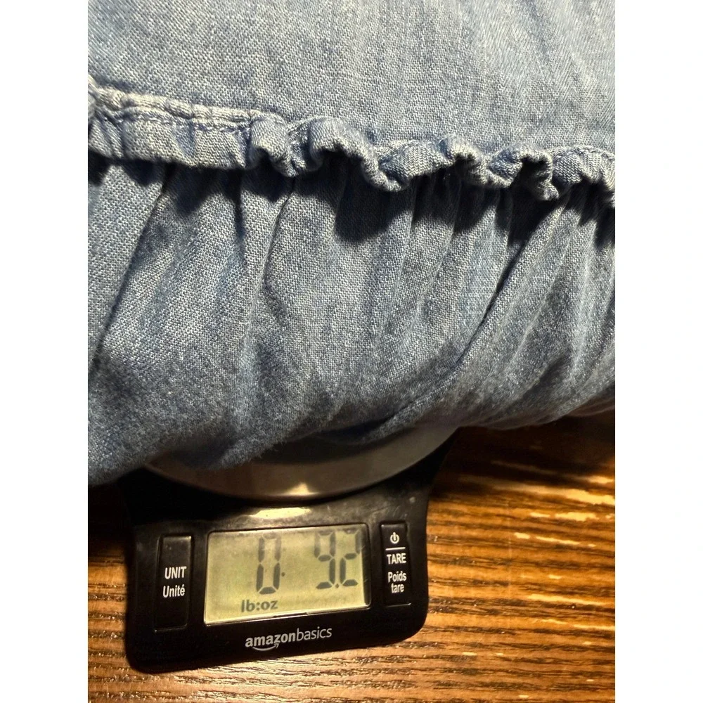 Lucky Brand chambray tiered